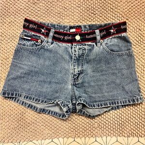 Vintage Tommy Hilfiger-Tommy Girl Blue Jean Shorts